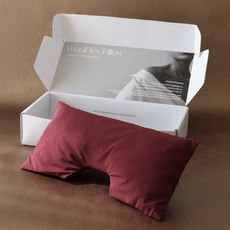 GREEN MOMENT LAB 頸紋護理頸椎枕 Woolflex 羊毛枕, 桑葚酒紅, 1個