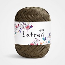 yarna 라탄 라피아 뜨개실 40g, 32번반유광, 1개