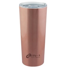 FUJI-GRACE 富士雅麗 不鏽鋼陶瓷易潔冰爆冰瓷杯 寬敞杯口 安全隔離金屬 耐酸鹼 透明吸管滑蓋設計, 午夜玫瑰金, 1L, 1個