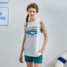 LAZYBEE 女款涼感空氣輕薄寬鬆罩衫無袖+短褲套裝