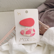 피어니스트 물방울 BB클립 패브릭 헤어핀 2p