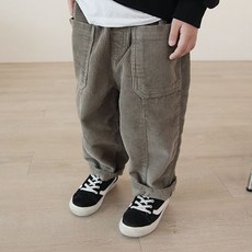 sonyun market 男童閃亮燈芯絨剪裁長褲