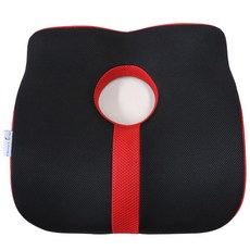 2合1靠墊, 黑色 紅色