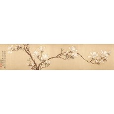 BNP 傳統民畫亞麻防水桌旗, 16種款式, 50 x 190 cm, 1個