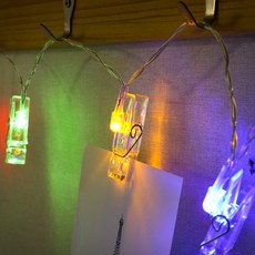 Dometopia LED夾子燈串 30燈 4.8m 彩色閃爍, 詳見商品包裝或請洽境外廠商, 1個