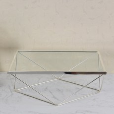 다독임 빈티지 케익 받침대 심플 사각 스탠드 대형, 실버, 1개