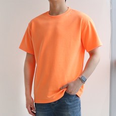 지지블랙 남성용 카빈 비침없는 두꺼운 면 반팔 티셔츠