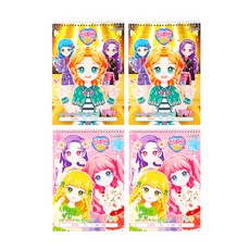 STUDIO EIGHT 可愛流行女孩厚實複合書 4 套, 隨機發貨, 4個