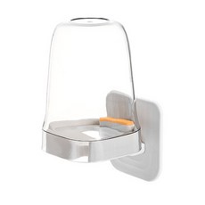 SP SAUCE 黏貼式三合一牙刷架附漱口杯, 免釘安裝，節省空間，浴室收納好幫手, 1組, 白色