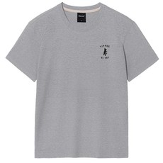 옥스타 남녀공용 이피 고양이 자수 통기성 반팔티 3TS010