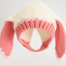 JOY MULTI 針織兔耳造型孩童耳罩帽