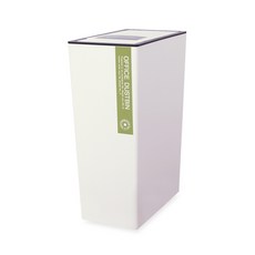 MOONIL CHEMICAL 長方形按壓式垃圾桶, 白色