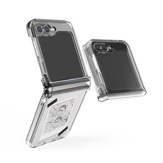 폰팔레트 힌지보호 투명 디자인 Z플립 휴대폰 케이스