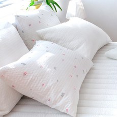 그래이불 냉기솔솔 유칼립투스 시어서커 샤이니 래빗 베개커버