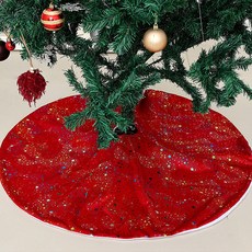 Allode 閃亮聖誕樹裙, 1個, 1 紅色