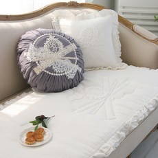 ANDCOTTON Ellie Lace 亞麻荷葉邊北歐風高級沙發墊