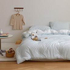 마틸라 슬리피조이 60수 아사 모달 키즈 차렵이불, 소프티블루