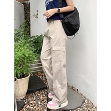 Tomatofactory 女款愛情是女孩風衣工裝鬆緊寬褲