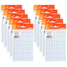 kumhong 標籤貼紙 484入, 10組, 藍色