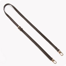 Knitt 人造皮革斜背包背帶, 1個, 深棕色