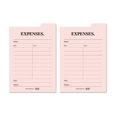 플레픽 스티키 인덱스 잇 메모지, 익스펜스, 1개입, 2개