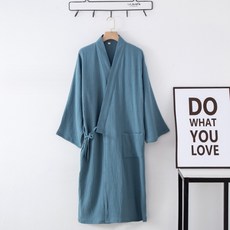 Sonio素色浴袍 XL, 05 湖水藍, 1個