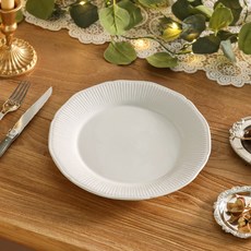 MAISON OBJET 尹陶瓷 純白 圓形 盤子, 1個, 1個盤子, 白色