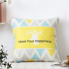 플로즈 북유럽 스타일 비비드 컬러 쿠션 커버