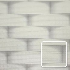 데코코마니 접착식 3D 단열벽지, JD-034 둥근벽돌