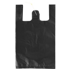 무상표 손잡이 비닐봉투 검정 200p, 18L, 1개