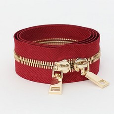 HAPPY BEARS ELEV 8號金屬拉鍊, 1個, 紅色