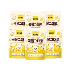 엘빈즈 건강한 현미쌀과자 곡물그대로, 30g, 6개, 바나나맛