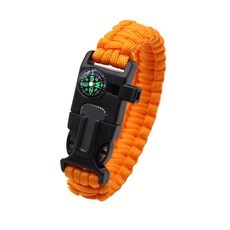 DIBOTE 迪伯特 5in1 戶外求生手鏈 W3200-4-O, 1個, 橘色