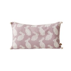FRAMBOISE 兔子印花枕頭套, Pink Lavender