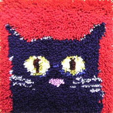 刺繡DIY包 30*30cm, C4黑貓