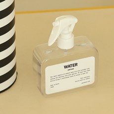 욕실 청소 소분 스프레이 분무기 300ml + 워터 라벨지 세트, 혼합색상, 1세트