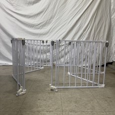 kiwObOri 狗狗玄關鞋櫃專用折疊式多用途安全門 49件組 CMER50, 1套, 白色