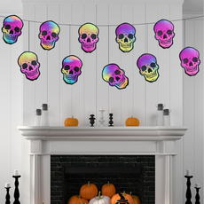 Greentail 萬聖節派對道具 旗幟 Type02, 混合顏色, 1個