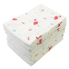 babybear Flamingo紗布布尿布 5入, 混合顏色, 1個