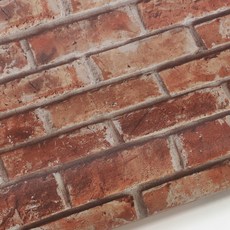 HYUNDAE sheet 重點磚紋壁貼 HWP-21666, 紅磚, 寬 100cm x 長 3m