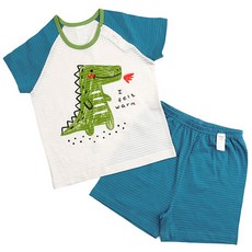 Maykids 男童恐龍印花短袖居家套裝