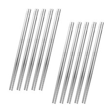 BELLOVIE 廚房家用304不鏽鋼雙層筷子組, 單一顏色, 10個, 單品