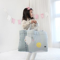 design n 孩童一體成型棉被組, 灰色小熊款