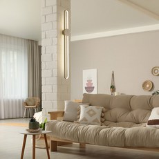 LED 인테리어 라이너 벽등 직부등 40W, 골드