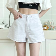 jalbba jean 女款Dori棉質A字寬版基本短褲