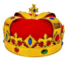 PARTY 09 派對工具 中世國王王冠, 1個, 紅色