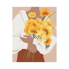 Play about 花束女孩 DIY 傑作繪畫套組 40 x 50cm, 混合顏色
