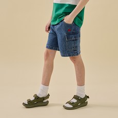 BEVERLY HILLS POLO CLUB 比佛利保羅 青少年口袋丹寧短褲