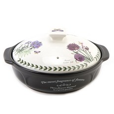 KITCHEN FLOWER Well-being陶瓷耐熱湯鍋 NY-1713, 直徑 22 厘米 x 深度 7 厘米, 混色