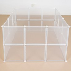 Ding Dong Pet 寵物透明圍欄 小型 24入, 1組, 透明